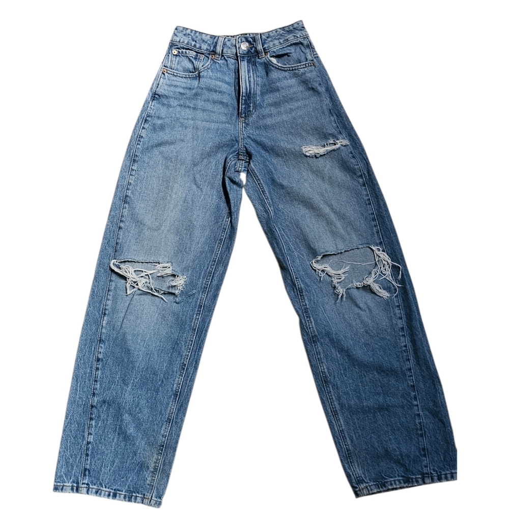 Garage Denim Ample/Baggy Distressed High Rise Jeans – Size 0/24
